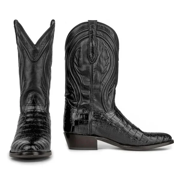 NWT Rujo Boots Mens The Blake Caiman Midnight Black 10.5 D Boxed - Picture 9 of 12